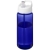 H2O sportfles met tuitdeksel (600 ml) blauw/ wit