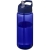 H2O sportfles met tuitdeksel (600 ml) blauw/blauw