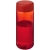 H2O sportfles met schroefdop (600 ml) rood/rood