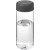 H2O sportfles met schroefdop (600 ml) transparant/grijs