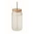 Sublimatie mason jar (400 ml) transparant wit