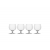 Billi wijnglas set van 4 transparant
