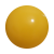 Plastic bal 22 cm - druk rondom geel