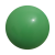Plastic bal 22 cm - druk rondom groen
