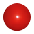 Plastic bal 22 cm - druk rondom rood