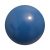 Plastic bal 22 cm - druk rondom blauw