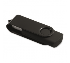 Rotodrive Rubber / metalen memory stick. 16GB Rotodrive Rubber / metalen memory stick. 16GB bedrukken