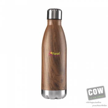 Afbeelding van relatiegeschenk:Topflask Wood 500 ml drinkfles