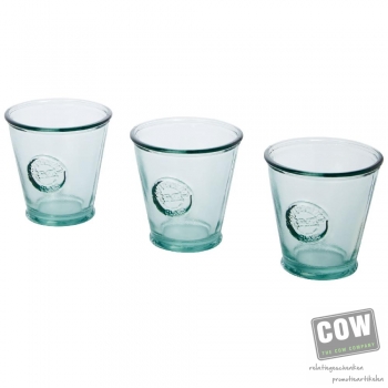 Afbeelding van relatiegeschenk:Copa driedelige set van 250 ml gerecycled glas