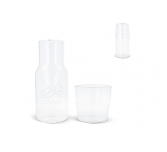 Caraffe 550ml en drinkglas 250ml set bedrukken